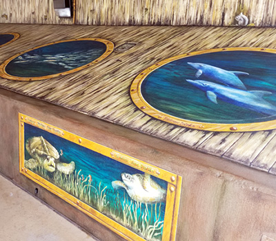 Tails-from-the-Harbor, Punta Gorda mural